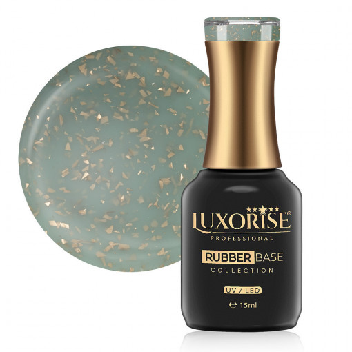 Rubber Base LUXORISE Glamour Collection, Misty Jade 15ml