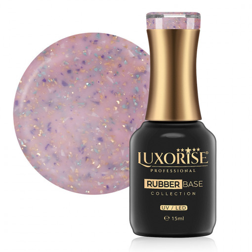 Rubber Base LUXORISE Sparkling Collection, Sweet Rainbow 15ml