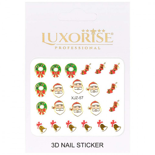 Sticker 3D Unghii Adventure XJZ-57 Christmas Collection, LUXORISE