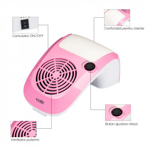 Aspirator Typhoon Master 60W - LUXORISE , Roz - Img 5