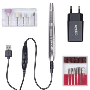 Freza Unghii cu Capat USB Titanium Travel - LUXORISE, Silver - Img 5