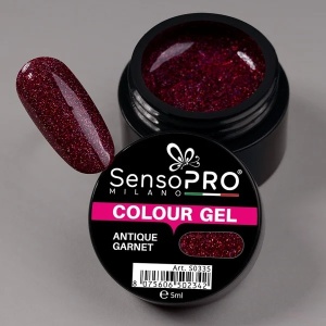Gel UV Colorat Antique Garnet 5ml, SensoPRO Milano - Img 4