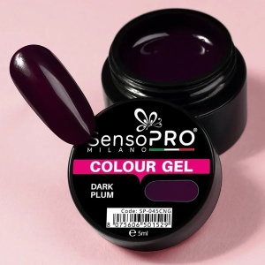 Gel UV Colorat Dark Plum 5ml, SensoPRO Milano - Img 4
