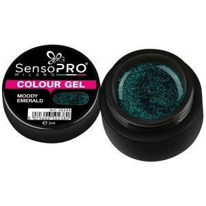 Gel UV Colorat Moody Emerald 5ml, SensoPRO Milano - Img 1