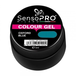 Gel UV Colorat Oxford Blue 5ml, SensoPRO Milano - Img 4