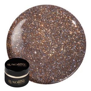 Gel UV Constructie Unghii RevoFlex Glitz LUXORISE 15ml, Moonstone Greige