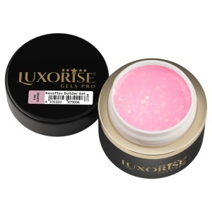 Gel UV Constructie Unghii RevoFlex LUXORISE 15ml, Rose Glimmer - Img 3