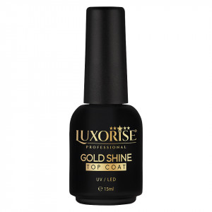 Gold Shine Top Coat LUXORISE, 15ml - Img 2