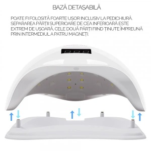 Lampa UV LED 48W SUN5 PRO SensoPRO Milano, White - Img 5