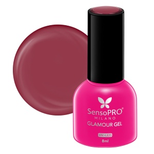 Oja Semipermanenta Glamour Gel SensoPRO Milano - #08 Red Sensation, 8ml