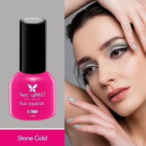 Oja Semipermanenta Glamour Gel SensoPRO Milano - #12 Stone Cold, 8ml - Img 2