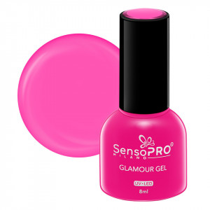 Oja Semipermanenta Glamour Gel SensoPRO Milano - #94 Iconic Pink, 8ml