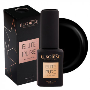 Oja Semipermanenta Hema Free ELITE PURE LUXORISE - Elite Black, 15ml