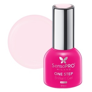 Oja Semipermanenta One Step Brilliant Gel SensoPRO Milano - #110 Crushing Nude, 8ml