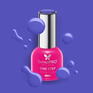 Oja Semipermanenta One Step Brilliant Gel SensoPRO Milano - #117 Navy Bar, 8ml - Img 2