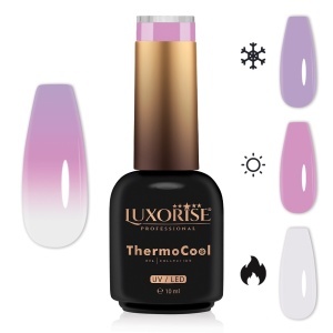 Oja Semipermanenta Termica 3 Culori LUXORISE ThermoCool, Bloom Energy 10ml