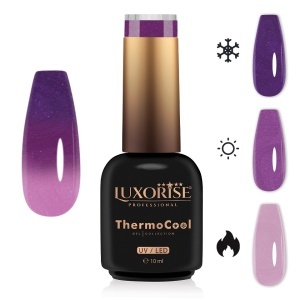 Oja Semipermanenta Termica 3 Culori LUXORISE ThermoCool, Moody Princess 10ml