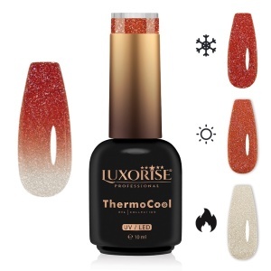 Oja Semipermanenta Termica 3 Culori LUXORISE ThermoCool, Private Paradise 10ml - Img 1