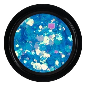 Paiete Unghii Neon Fluorescent LUXORISE, Blue - Img 2