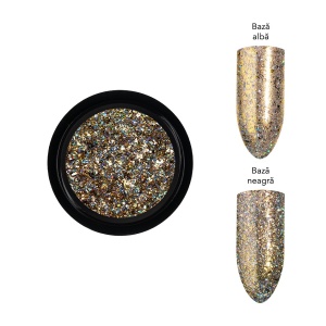 Pigment Unghii Galaxy Dreams LUXORISE, Golden Universe - Img 2