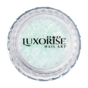 Pigment Unghii Laser Flakes LUXORISE, Cosmic Mint - Img 3