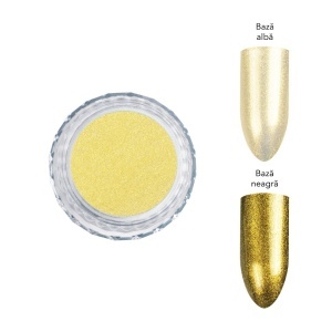 Pigment Unghii Pearl LUXORISE, Gold Queen - Img 2