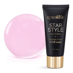 Polygel LUXORISE STAR STYLE - STAR PINK Collection, Blush Debut, 50ml