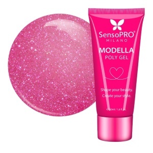 Polygel MODELLA SensoPRO Milano - Fuchsia Luxe, 50ml