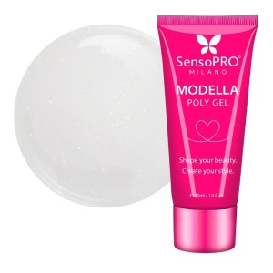 Polygel MODELLA SensoPRO Milano - Milky Glow, 30ml