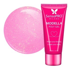 Polygel MODELLA SensoPRO Milano - Pink Bloom, 50ml