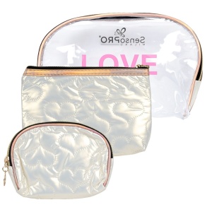 Portfard Cosmetice SensoPRO Milano - Travel Elite, set 3 buc