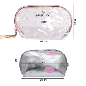 Portfard Travel Transparent & Silver, SensoPRO Universe, set 2 buc - Img 4