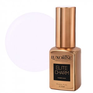 Rubber Base Hema Free ELITE CHARM LUXORISE - White Elegance 15ml