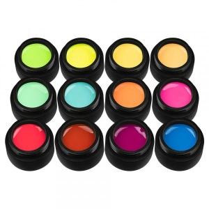 Set 12 Geluri UV Colorate Neon City Collection, SensoPRO Milano