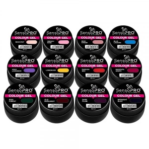 Set 12 Geluri UV Colorate Pure Colours Collection, SensoPRO Milano - Img 2
