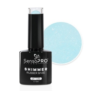 Shimmer Rubber Base SensoPRO Milano 10ml, Dazzling Tinkerbell #57