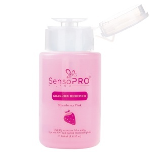 Soak off Remover Gel UV SensoPRO Strawberry, 160 ml