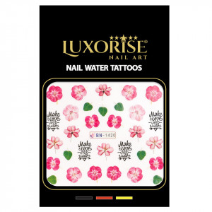 Tatuaj Unghii Flower Burst - BN-1420, LUXORISE
