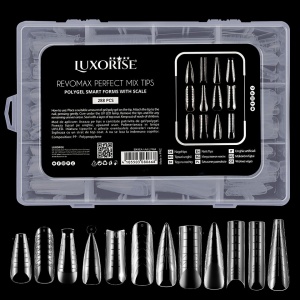 Tipsuri Reutilizabile REVOMAX Perfect Mix LUXORISE pentru Polygel si Gel, 288 buc - Img 3
