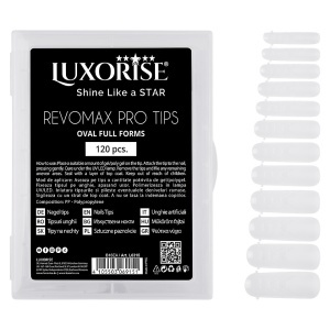 Tipsuri Reutilizabile REVOMAX PRO TIPS LUXORISE Oval - Full Forms pentru Polygel si gel, 120 buc - Img 4
