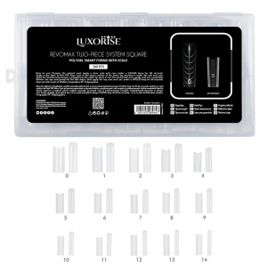 Tipsuri Reutilizabile REVOMAX Two-Piece System Square LUXORISE pentru Polygel si Gel - Img 4
