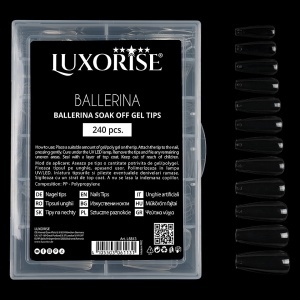 Tipsuri Unghii Dizolvabile Soak Off - Ballerina Full Nail, 240 buc - Img 3