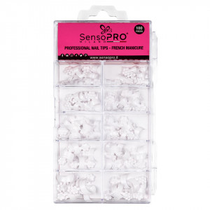 Varfuri tipsuri manichiura french SensoPRO Milano, 100 bucati