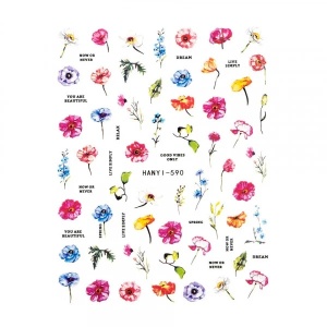 Abtibilduri Unghii SensoPRO Milano Flower Wonder, model HANYI-590 - Img 2