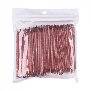 Betisoare Unghii pentru Cuticule SensoPRO Milano, Clear Red - Set 100 bucati - Img 2