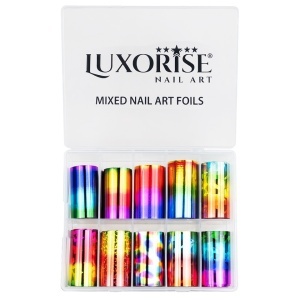 Folie Transfer LUXORISE #36 Rainbow, Set 10 buc