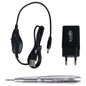 Freza Unghii cu Capat USB Titanium Travel - LUXORISE, Silver - Img 2