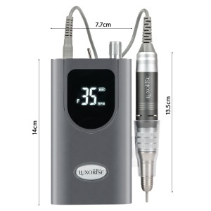 Freza Unghii Portabila StarMotion PRO 35.000 RPM - LUXORISE, Titanium Silver - Img 5