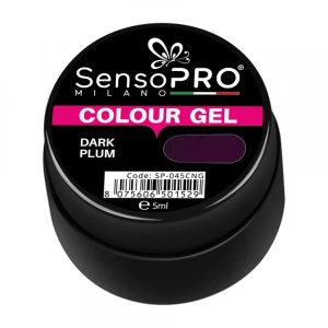 Gel UV Colorat Dark Plum 5ml, SensoPRO Milano - Img 2