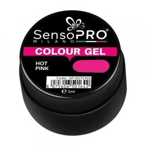 Gel UV Colorat Hot Pink 5ml, SensoPRO Milano - Img 2